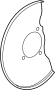 View Brake Dust Shield (Front) Full-Sized Product Image