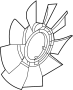 Image of Engine Cooling Fan Clutch Blade image for your 2020 GMC Savana 3500   