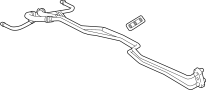 Image of Automatic Transmission Oil Cooler Hose Assembly image for your 2017 Cadillac CT6 Base Sedan  
