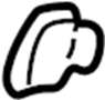 Image of Coat Hook image for your 1994 GMC K1500  Sierra SLT Extended Cab Pickup Stepside  