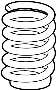 View Coil Spring (Front) Full-Sized Product Image 1 of 2