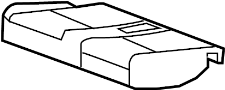 Image of Seat Cushion Pad (Rear) image for your 2020 Chevrolet Silverado   