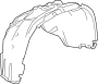 Image of Fender Splash Shield (Front) image for your GMC