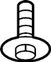 Bolt. Shield. Splash. Support. A threaded rod with a.