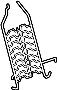 13551335 Support. Lumbar. Seat. (Front)