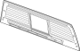 Image of Glass. (Rear, Lower). Back Glass. Cab Sliding. image for your 2019 Chevrolet Silverado 1500 Custom Trail Boss Extended Cab Pickup Fleetside  
