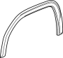 Image of Wheel Arch Molding image for your 2022 Chevrolet Silverado 1500 LTD Custom Trail Boss Crew Cab Pickup Fleetside  