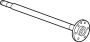 Image of Drive Axle Shaft image for your 1998 GMC K2500  Sierra SLT Extended Cab Pickup 7.4L Vortec V8 M/T 