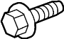 View Bolt. Shield. Bracket. Heat. (Front, Upper) Full-Sized Product Image