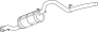 Image of Exhaust Muffler image for your 2020 GMC Savana 3500 Base Cutaway Van  