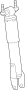 Image of Suspension Shock Absorber (Front) image for your 2003 Chevrolet Express 2500 LS Extended Passenger Van 6.0L Vortec V8 A/T RWD 