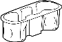 84505584 Console Mat (Front, Upper)