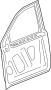 Image of Door Shell (Front) image for your 2024 GMC Sierra 3500 HD Pro Extended Cab Pickup Fleetside 6.6L V8 A/T RWD 