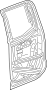 Image of Door Shell (Rear) image for your 2024 GMC Sierra 3500 HD Pro Extended Cab Pickup Fleetside 6.6L V8 A/T RWD 