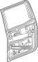 Image of Door Shell (Rear) image for your 2019 Chevrolet Silverado 3500 HD LT Cab & Chassis Fleetside  