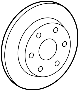 View Disc Brake Rotor (Front) Full-Sized Product Image