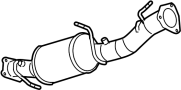 Image of Exhaust Muffler (Front) image for your 2014 Chevrolet Silverado 3500 HD LT Cab & Chassis  