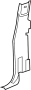 Image of Door Pillar Post Trim Set (Upper) image for your 1990 Chevrolet C1500  Scottsdale Extended Cab Pickup Stepside 6.2L V8 DIESEL A/T 