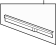 15804138 Back Glass Reveal Molding (Rear, Lower)