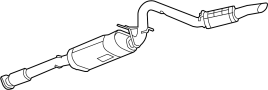Image of Exhaust Muffler image for your Chevrolet