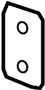 View Door Lock Striker Plate Spacer Full-Sized Product Image 1 of 3