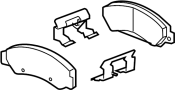 View Disc Brake Pad Set (Front) Full-Sized Product Image