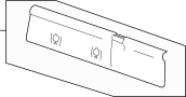 23455514 Rear Body Panel Trim Panel (Rear, Upper)