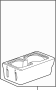 Console Cup Holder (Front, Rear)