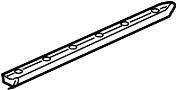 Image of Door Seal (Rear, Lower). Rubber seal around the. image
