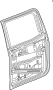 Image of Door Shell (Rear) image for your 2018 Chevrolet Silverado 2500 HD WT Crew Cab Pickup  