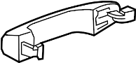 View Exterior Door Handle Full-Sized Product Image