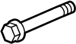 Image of Bolt. Mount. Bracket. Air Conditioning (A/C) Compressor. Alternator. (Lower). A/C Compressor Bolt. image