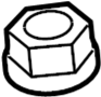 View Suspension Shock Absorber Nut Full-Sized Product Image 1 of 4