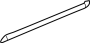 View Door Seal (Rear, Lower) Full-Sized Product Image 1 of 2