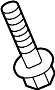 View Suspension Stabilizer Bar Bracket Bolt Full-Sized Product Image