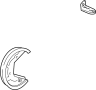 Image of Brake Dust Shield (Front) image for your 1991 Chevrolet C2500  Scottsdale Extended Cab Pickup Fleetside 6.2L V8 DIESEL M/T 