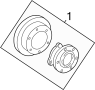 View Rotor. Hub. Brake. (Front) Full-Sized Product Image 1 of 2