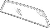 Image of Back Glass (Rear, Lower) image for your 1994 GMC K2500    