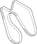 Image of Serpentine Belt image for your 2007 Chevrolet Silverado 3500 Classic WT Standard Cab Pickup Fleetside  