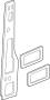 Image of Door Water Deflector (Rear, Lower) image for your 2020 Chevrolet Corvette   
