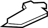 Image of Door Seal (Front, Upper, Lower) image for your 2008 Chevrolet Tahoe  LT Sport Utility  
