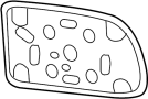88980582 Door Mirror Glass