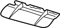 Image of Radiator Support Air Deflector (Lower) image for your 2020 Chevrolet Express 3500 LS Extended Passenger Van  