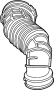 View Engine Air Intake Hose Full-Sized Product Image 1 of 2