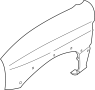 Image of Fender (Front) image for your 2024 GMC Hummer EV Pickup   