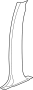 View Door Pillar Post Trim Set (Upper) Full-Sized Product Image 1 of 3