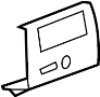 Image of Console Trim Panel (Rear, Upper) image for your 2008 GMC Sierra 1500 WT Standard Cab Pickup Fleetside  