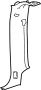 15923942 Body C-Pillar Trim Panel (Front, Rear)