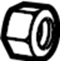 View Steering Tie Rod Nut Full-Sized Product Image 1 of 8