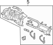 View Instrument Panel Mounting Bracket (Upper, Lower) Full-Sized Product Image 1 of 3